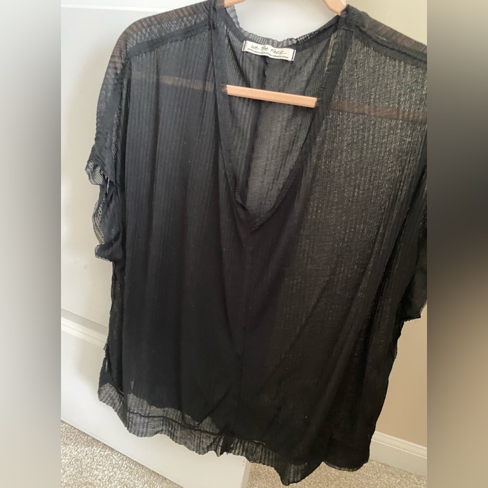 Free People Ribbed Top Sz XS